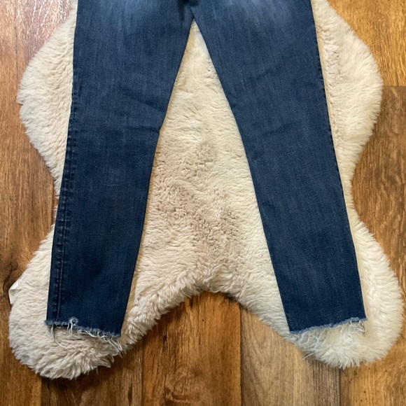 Hudson Krista Super Skinny Ankle Jeans Women size 27 Blue Raw Hem - Picture 10 of 10